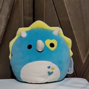 NWT Braedon The Triceratops Squishmallow 2024 Valentines Day Edition